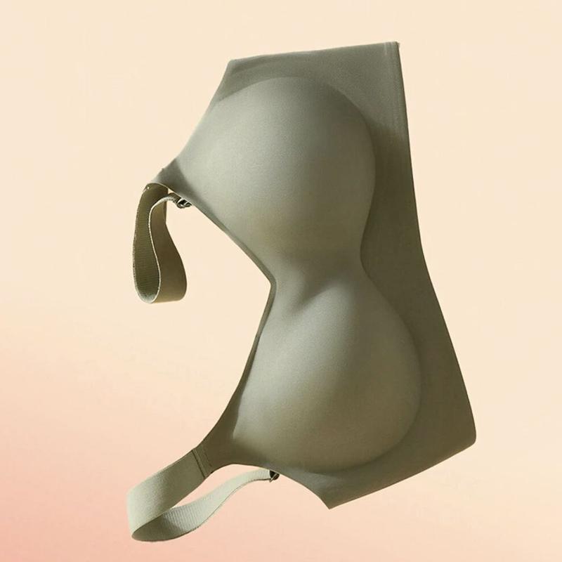 Dámská bezešvá plus size podprsenka bez kostic pohodlná podprsenka s měkkými tenkými košíčky jednoduché jednobarevné spodní prádlo sexy dámské prádlo