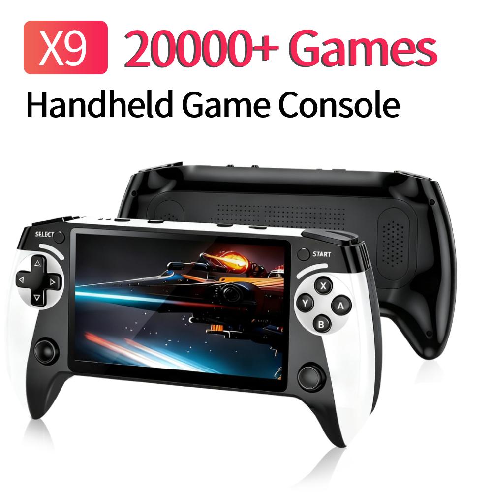 X9 Handheld Game Console 5.5 Inch Screen Retro Gaming Console with 20000+ Games Retro Handheld Video Game Console for Adults