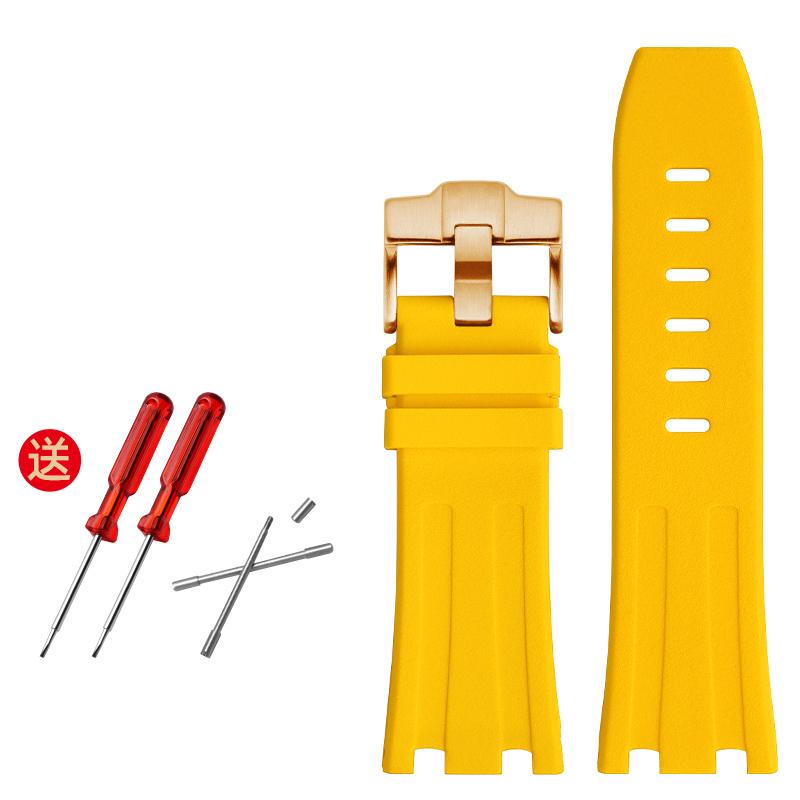 

Гумовий ремінець для годинника 28 мм для AP 15703 26470SO Чоловічий спортивний годинник Royal Oak Offshore Високоякісний браслет з ремінцем 28mm