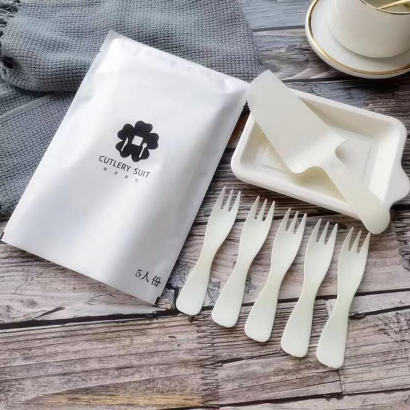 Handon Disposable Cake Plate & Cutlery Set