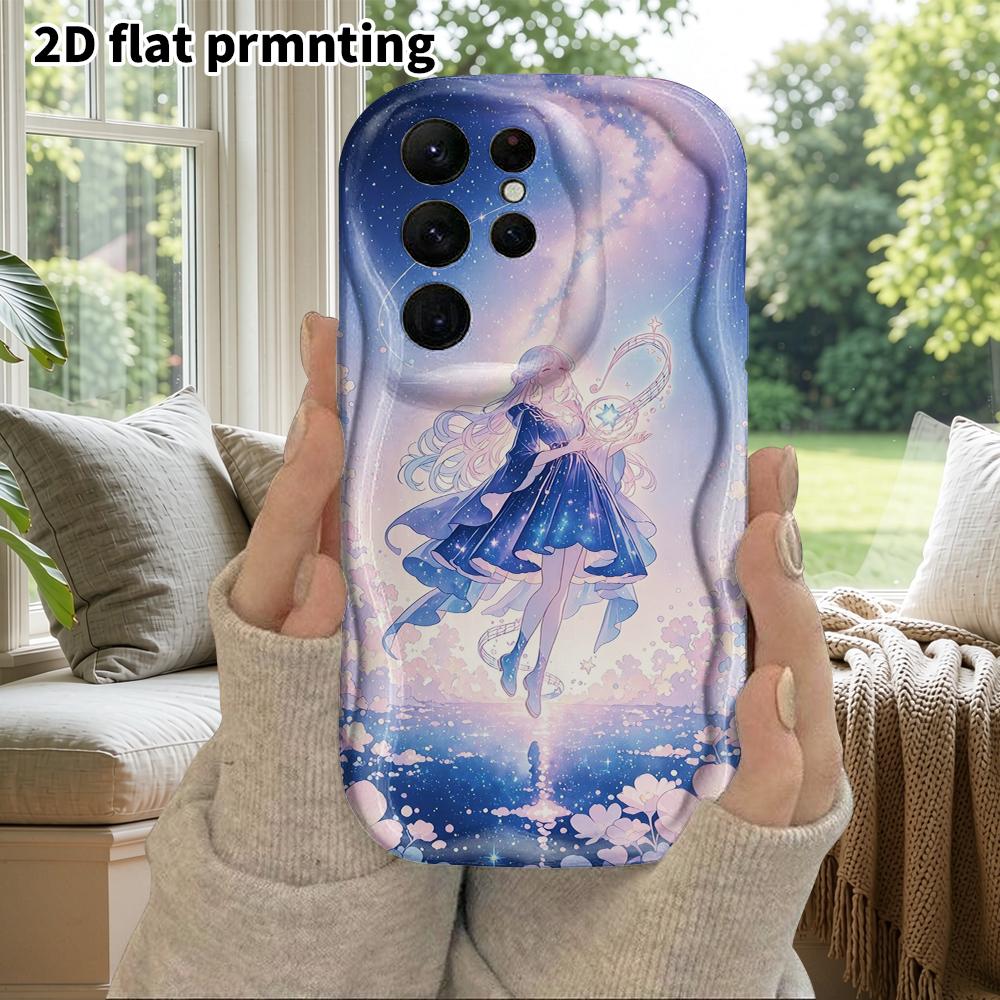 Phone Case: 2D Flat Samsung Galaxy A34 A35 M05 M06 S20 S22 S21 FE Plus 5G Protective Case, Couple Style, Music Girl, Christmas and Halloween Gifts