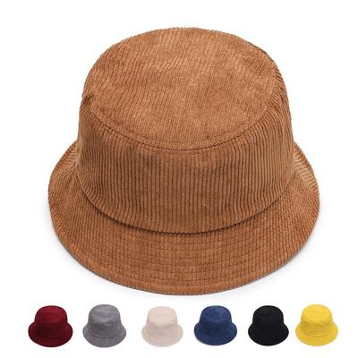 Chapeau de pêcheur chaud en velours côtelé pour l'automne et l'hiver