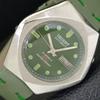 VINTAGE ORIENT AUTOMATIC 46941 JAPAN MENS GREEN COLOR DIAL WATCH A700693-5 R204-a700693