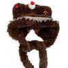 Warm Thick Plush Knitted Hat Cherry Bow Pullover Hat Cute Beanies Hat  Winter Outdoor