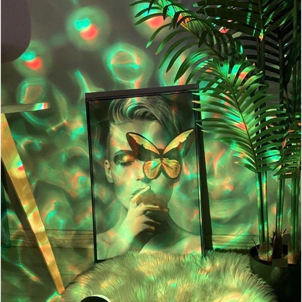 16 Colors Water Ripple Lamp 360° Rotation Button Control Sunset Lamp Internet Famous 36v Dual-Head Design Bedroom Light