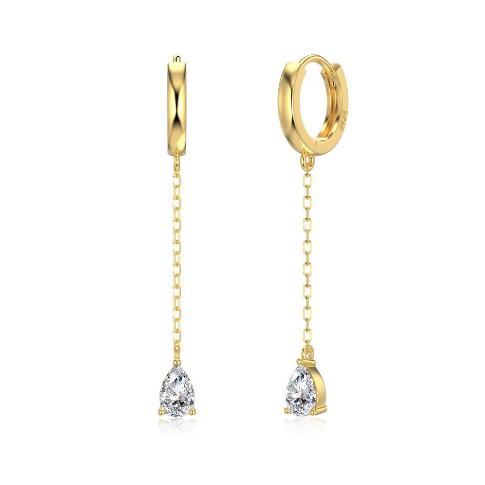

Nordic Bestseller S925 Sterling Silver Water Drop Pendant Earrings for Women - Exquisite, Versatile, Light Luxury Design 925 Silver