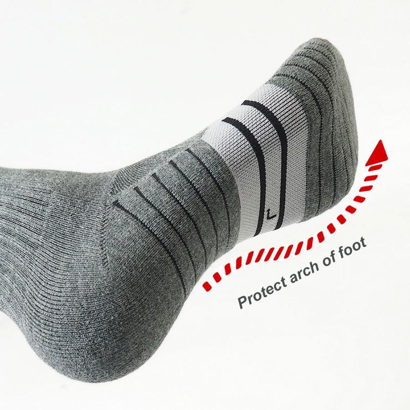 Șosete Bărbați Sporturi în Aer Liber Marca Urgot 6 Perechi Șosete Groase pentru Drumeții Absorbante de Transpirație Șosete pentru Alergare Toamnă Iarnă Mărime Mare 47-50