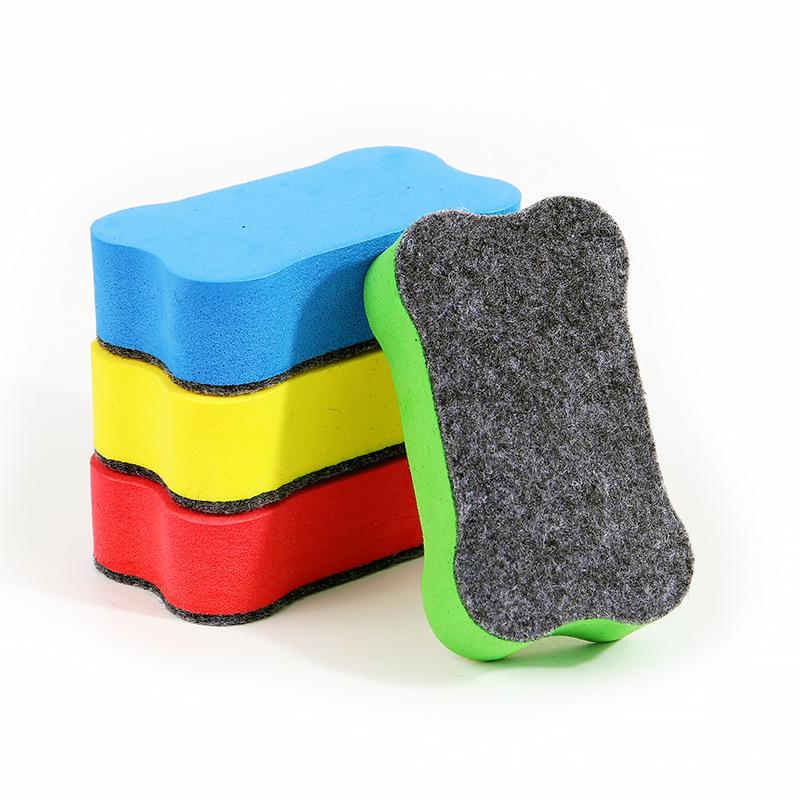 Children's Small Bone Whiteboard Eraser, EVA Felt Cloth, Special Matching Board Eraser, 1 Piece.