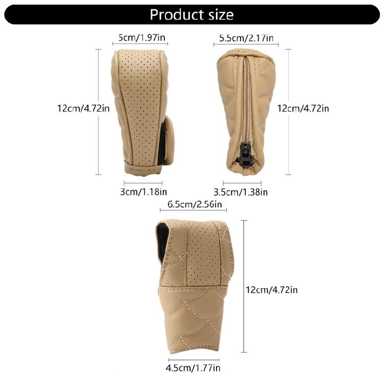 General  Gear Shifts Knob Cover PU Leather Comfortable Shifts Knob Cover Car Interior Accessories for Car & Trucks
