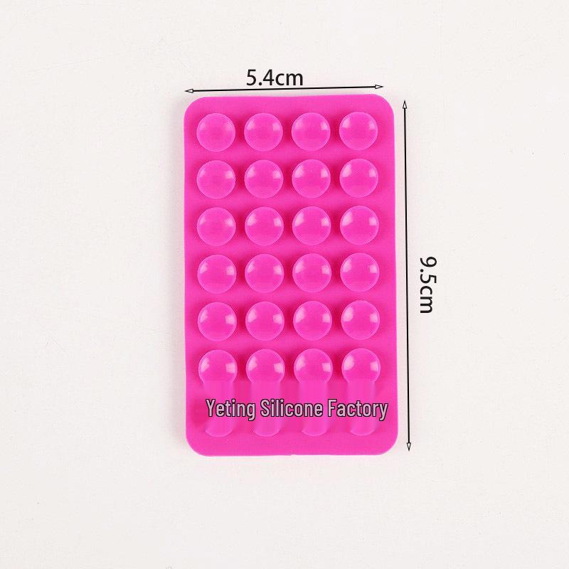 Double-Sided Silicone Mobile Phone Suction Cup Holder with 28/24 Beads for Strong Grip and Decompression