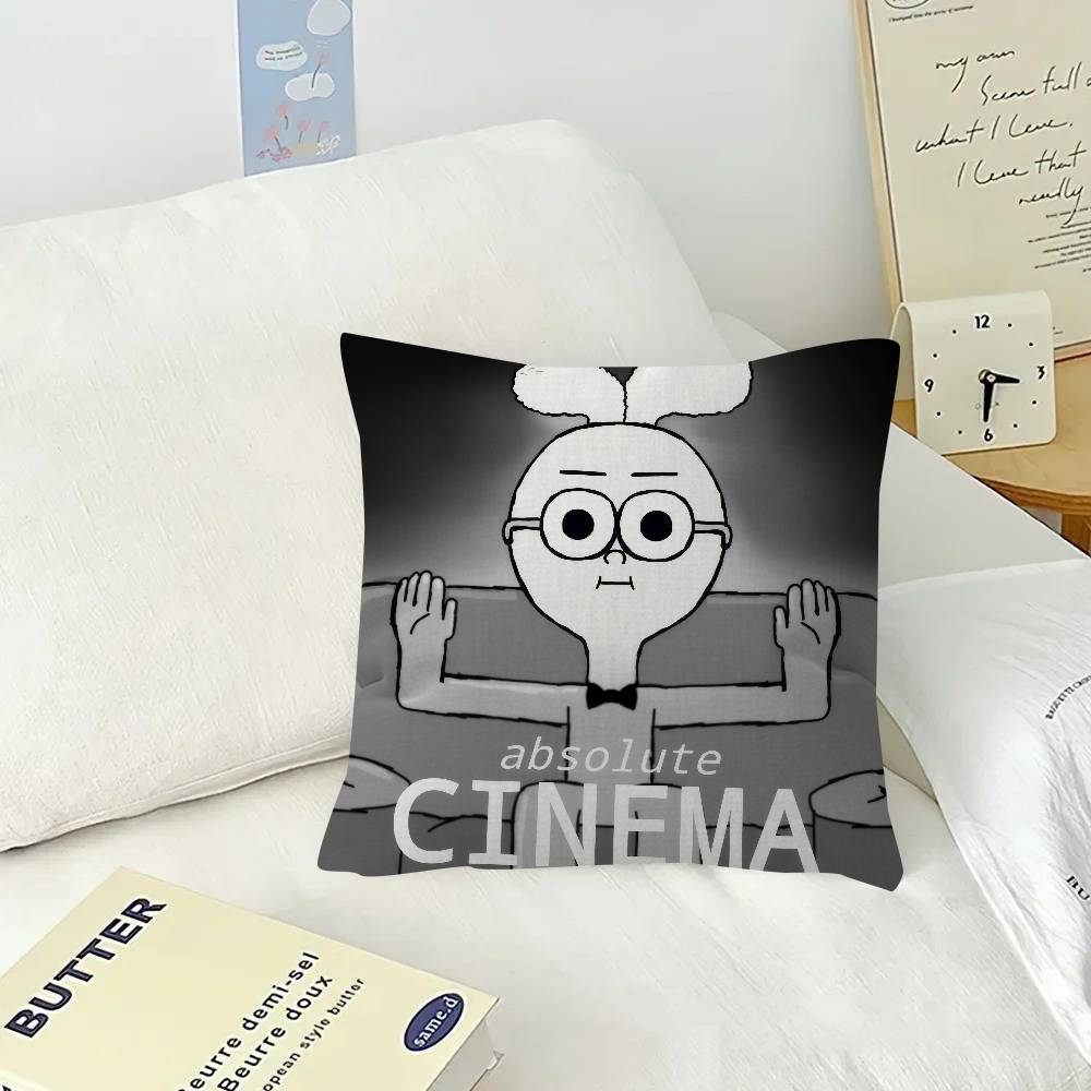 Anime Comedy Food A-Apple And Onion  Cushion Cover Car Throw Pillow Case For Sofa Car Christmas Gift