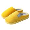 Classic Side Label Corduroy Cotton Slippers Solid Color Home Interior Slippers Simple Home Slippers