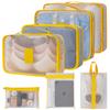 Nuovo Set da Sette Pezzi di Borse da Viaggio in Rete di Nylon per Valigie, Vestiti, Scarpe, Organizzatore per Intimo, Borsa Portaoggetti, Borsa da Bagaglio