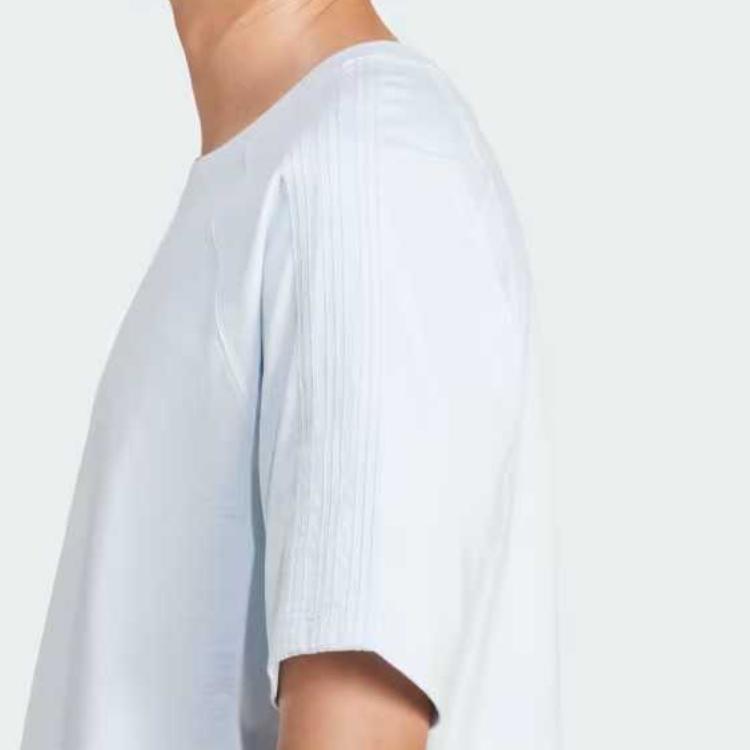 adidas Premium Essentials T-Shirt Halo Blue Men Streetwear JD3280