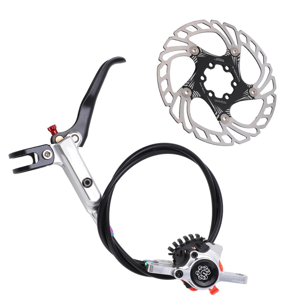 MEIJUN Fahrrad-Scheibenbremsensatz Fahrrad-Scheibenbremsen-Umrüstsatz für Rennrad-MountainbikesSilber