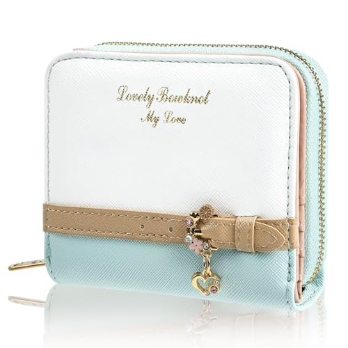[Barsado] Women's Bifold Wallet, Compact, Children, Girls, Children's Wallet, Mini Wallet, Bifold, Elementary School Students, Coin Purse, Coin Case