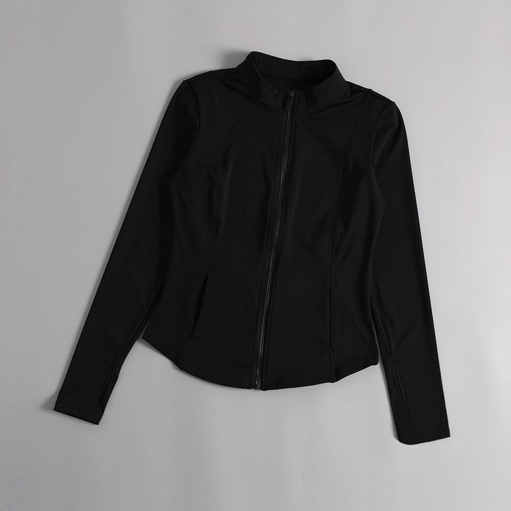 Women's Autumn & Winter Slimming Zipper Sports Jacket - Plus Size, Long Sleeve, Running Fitness Top