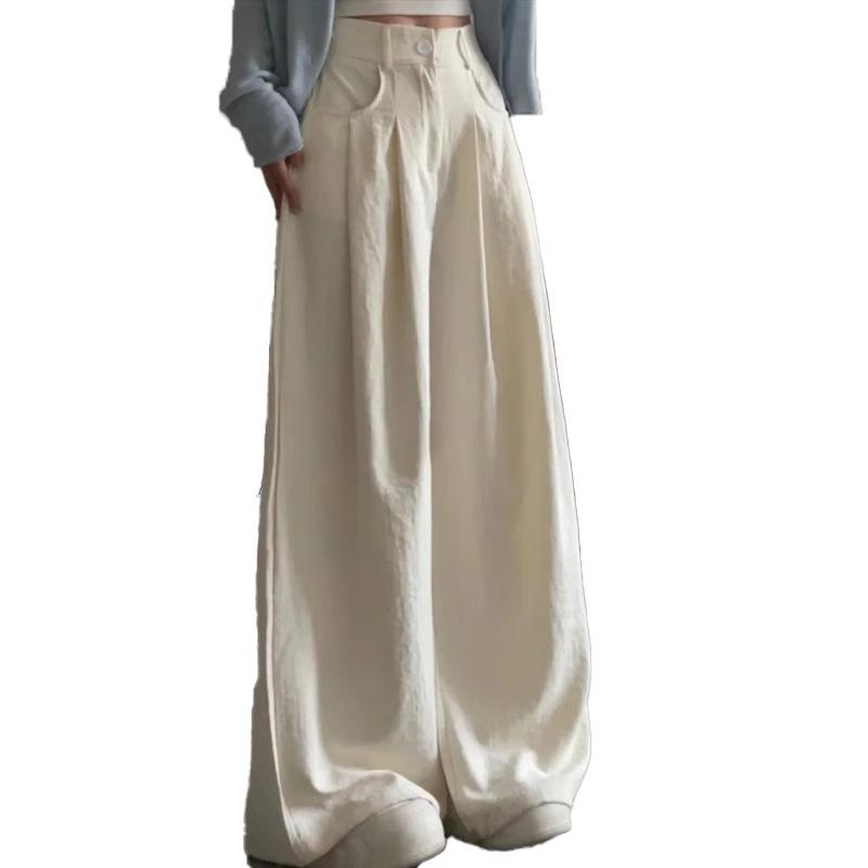 Suit Wide-leg Pants Women's Summer Thin New High-waisted Loose and Thin Pants