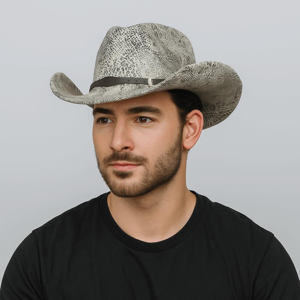 Wide Brim Cowgirl Jazz Hat Serpentine Visor Caps Gentleman Knight Hat  Outdoor