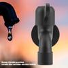 Washing Machine Tap 304 Stainless Steel Black Wall Mount Tap Garden Water Faucet for Bathroom Stainless Steel Faucet