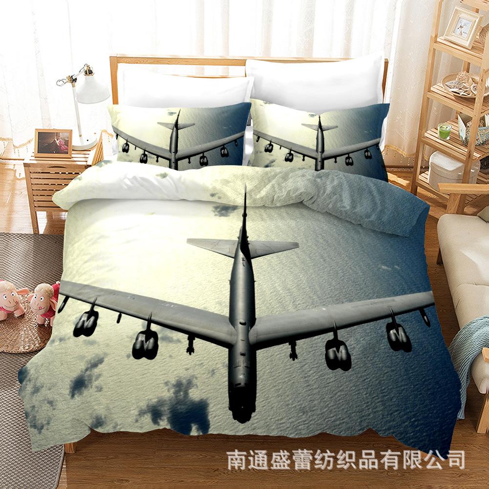 3D Fighter Three-Piece Bedding Home Textile Quilt Cover Four-Piece Children'S Bedding