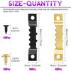 415Pcs Picture Hangers Kit, 7 Sizes D Ring Hangers Sawtooth Hangers Assorted Kit with Screws Boxed Metal Accessories for Wall Mounting Heavy Picture