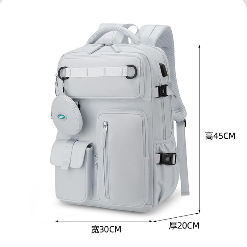 New computer bag for junior high school students, college students, casual and lightweight large-capacity backpacks, schoolbags for boys