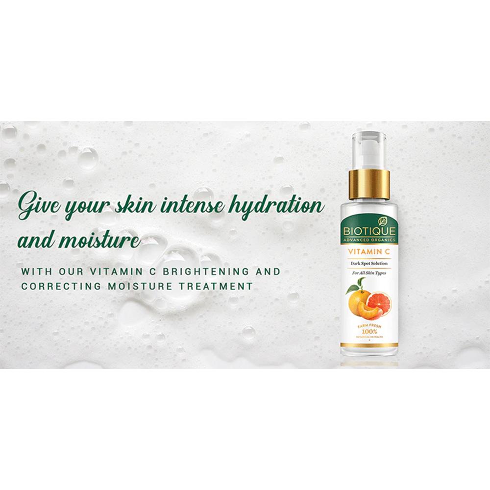 Biotique Vitamin C Serum 30ml For Dark Spots & Glowing Skin | Brightening, Anti-Aging, Even Tone | Paraben Free