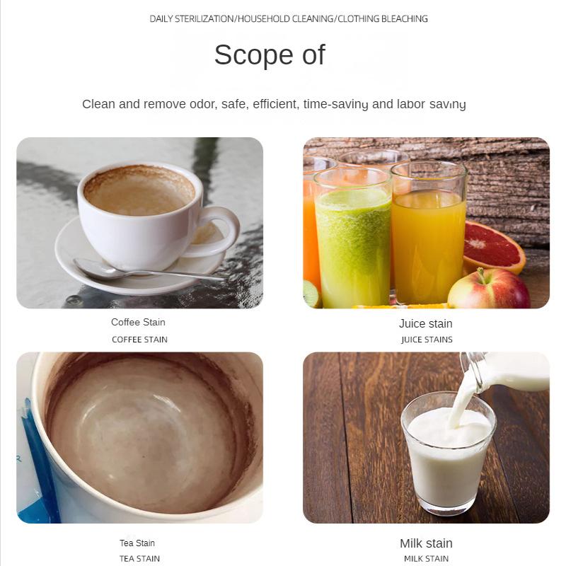Tea scale cleaner, food grade tea cup tea set stain removal agent, tea stain cleaning agent, tea scale removal powder
