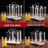 ZETAI Transparent Glass Drinking & Tea Cup Set