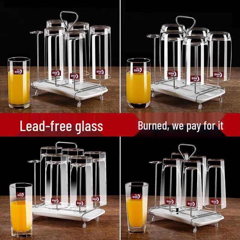 ZETAI Transparent Glass Drinking & Tea Cup Set
