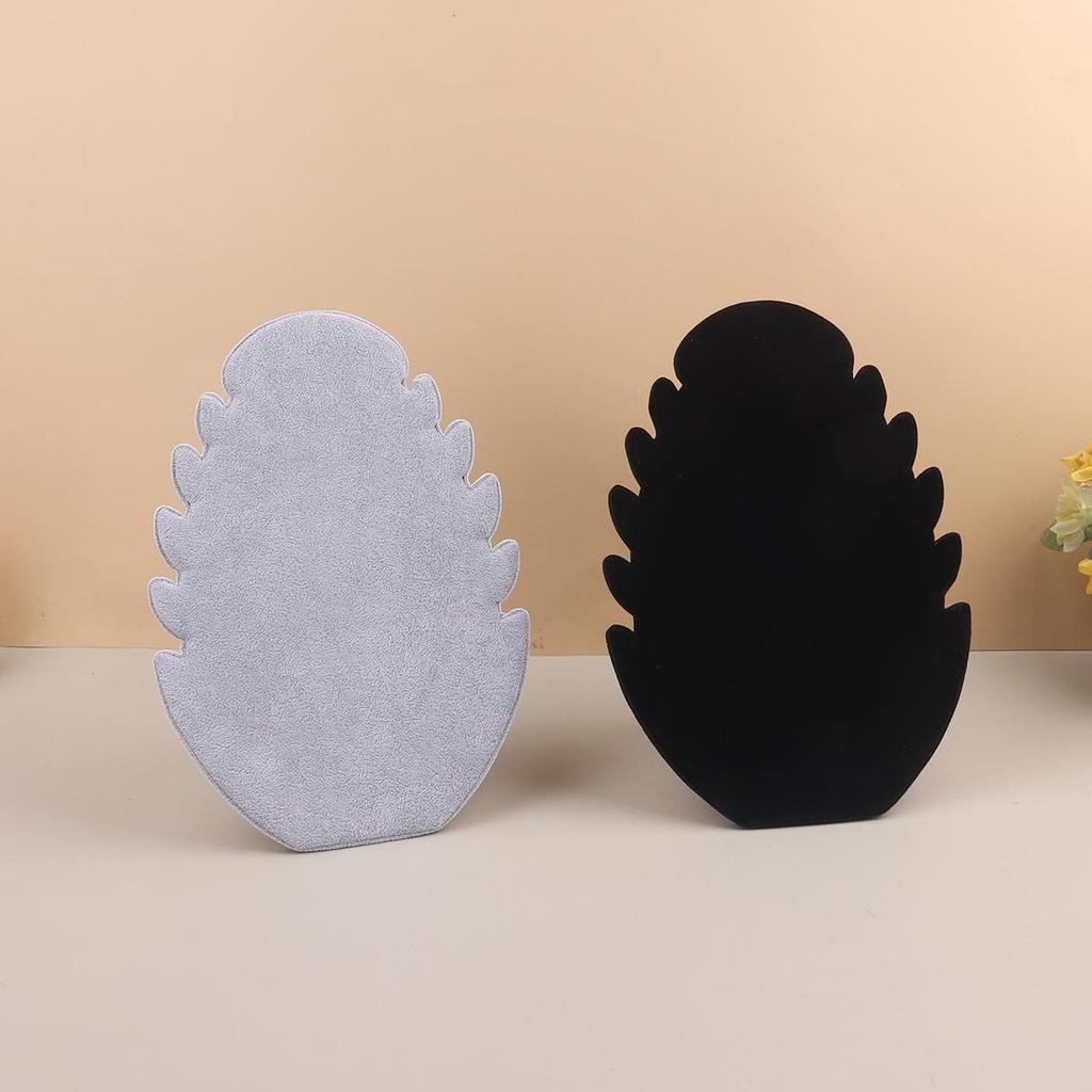 Black Vevlet Necklace Pendant Display Storage Board Stand Jewelry Organizer Holder Case Rack