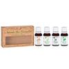 Naturalis 15ml Ätherisches Öl Geschenkset 4er-Pack für die Gesundheitsvorsorge (Zedernholz, Pfefferminze, Eukalyptus, Heiliges Basilikum)
