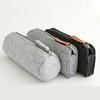 Portable Pencil Case Felt Student Pen Box Ruler Eraser Stationery Zipper Bag