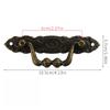 2pcs Antique Pull Handles for Drawer Cabinet Door Wooden Chest Box Bin Metal Drawer Pulls Handles Wardrobe Pulls Handles