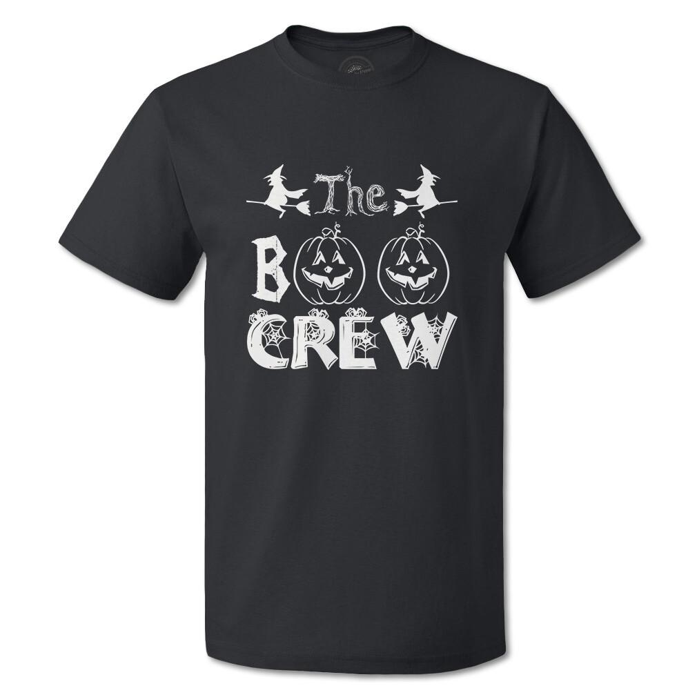Funny Graphic T Shirts Halloween The Boo Crew Cotton Bats Top Frankenstein L