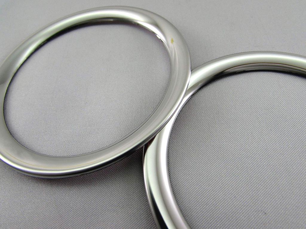 BRIGHTZ DA17V Super Mirror Stainless Steel Plated Air Conditioning Ring, 2 PC [INT-ETC-276] DA