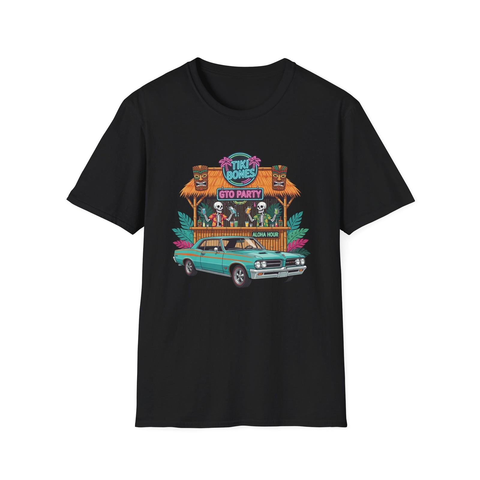 1964 GTO Skeleton Tiki Bar Graphic T-Shirt XXXL
