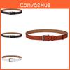 Mens Style Vintage Genuine Leather Waist Belt Metal Pin Buckle Jeans Belt