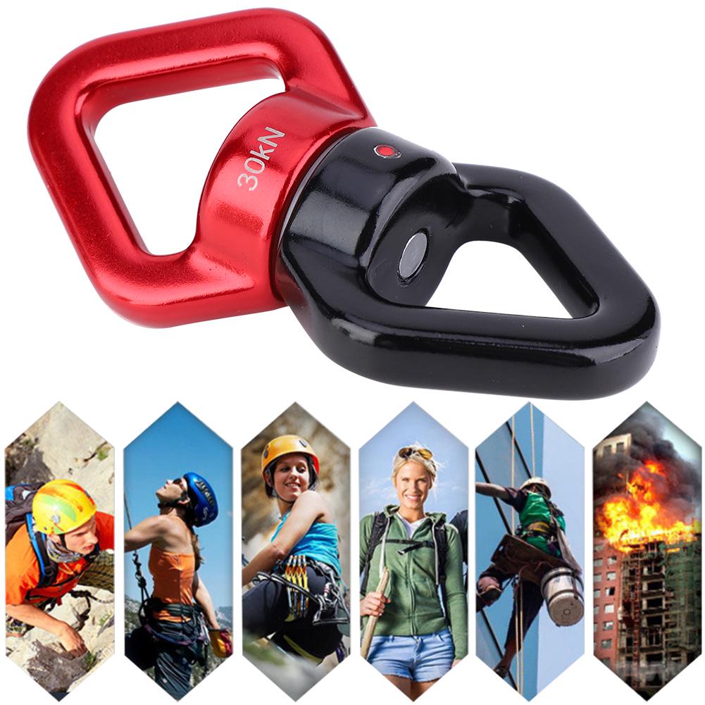 30KN Outdoor Rotational Device Safest Swing   Connector for Rock Climbing