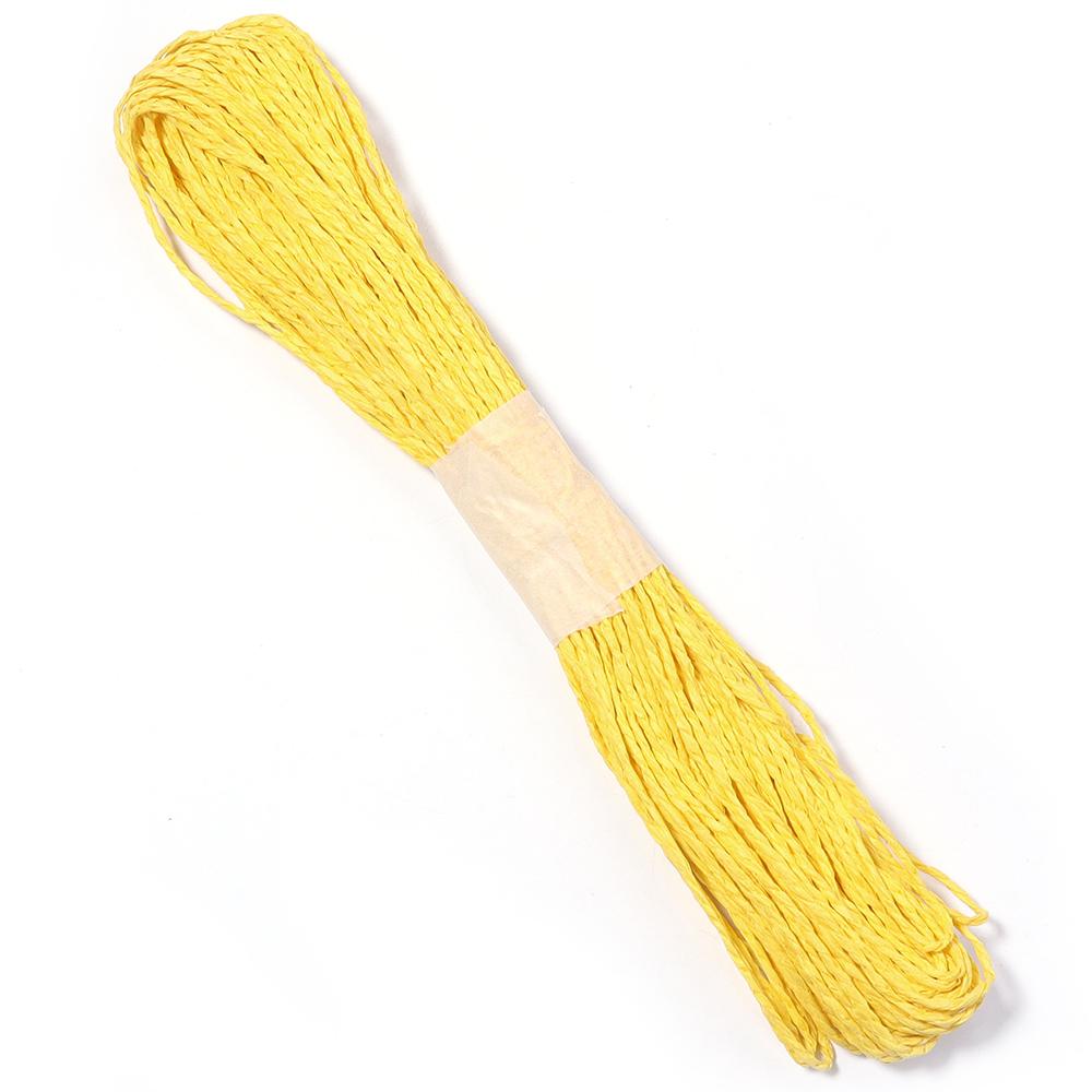 

30M Natural Raffia Straw Rope Colorful Twisted Cord For DIY Home Party Handmade Gifts Packaging Creative Art Decoration Supplies