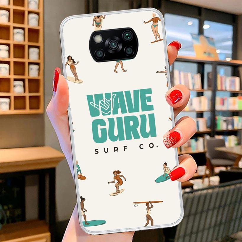 Surf Board Aesthetic Cover Phone Case For Xiaomi Poco F7 Ultra X7 X6 X5 Pro M7 Redmi 15C 15 13C 13 12C 12 10C 10 9A 9C 9T 9 Shel