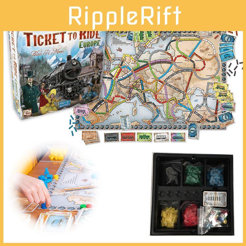 Explore a Europa com o envolvente jogo de tabuleiro Ticket to Ride Europe da Days of Wonder