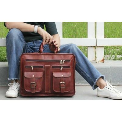 Men's Large Briefcase New Genuine Leather Messenger Satchel Shoulder Laptop Bag