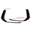 2PCS Front Fog Light Lamp Trim Fit A6 C8 S-Line S6 2019-2023 Black