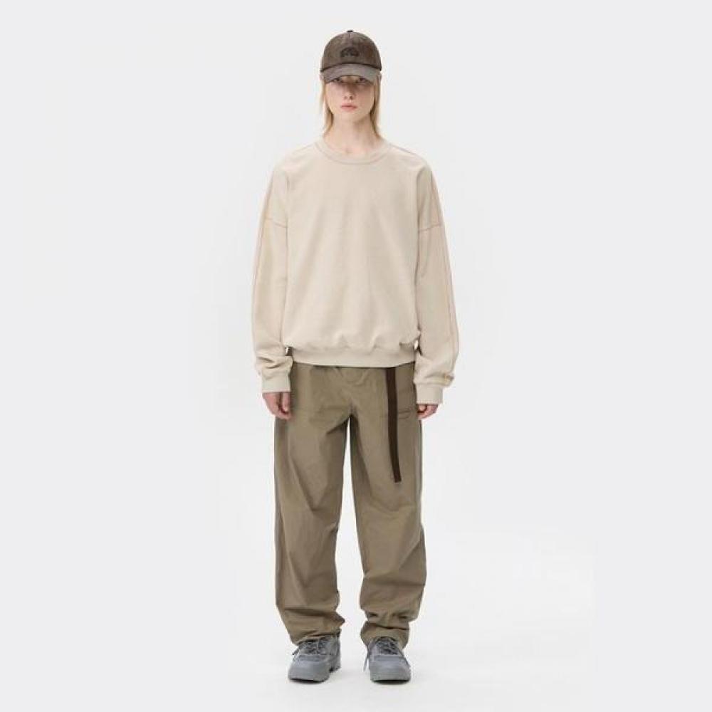 Customellow Beige Two Tone Sweatshirt Cwtaw25622orx Beige/S