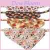 Adorable New Pet Collar In Autumn Maple Leaf And Pumpkin Series Triangle Scarf And Sunflower Design