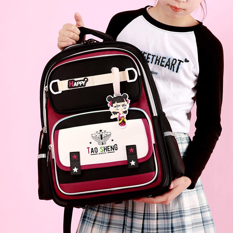 School Bag for Children, Primary School Students, Boys and Girls, Grades 1-6, Light Burden Reduction, Backpack for Junior High School