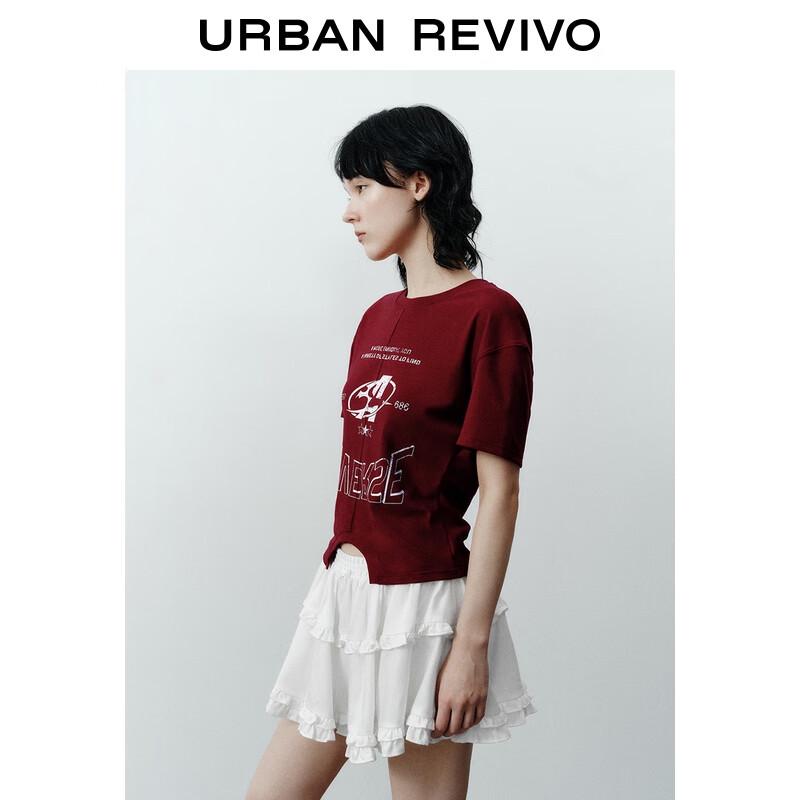 UR 2025 Fall Retro Print Short Sleeve T-Shirt
