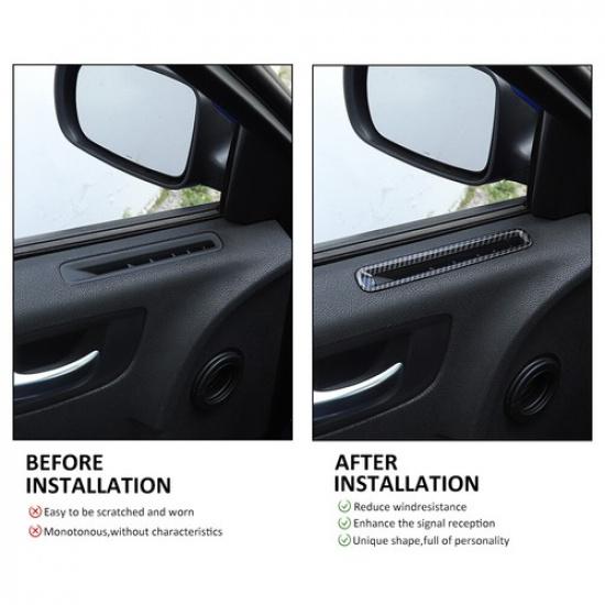 Door Air Vent Outlet Frame Trim Decor Cover For Dodge Charger 2011+ Carbon Fiber